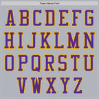 Custom Gray Purple-Gold Authentic Baseball Jersey