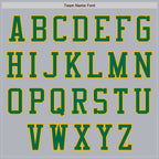 Custom Gray Kelly Green-Gold Authentic Baseball Jersey