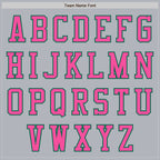 Custom Gray Pink-Kelly Green Authentic Baseball Jersey