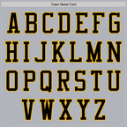 Custom Gray Black-Gold Authentic Baseball Jersey