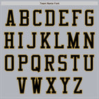Custom Gray Black-Old Gold Authentic Baseball Jersey