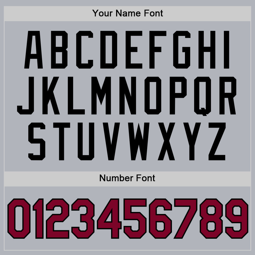 Custom Gray Maroon-Black Authentic Throwback Basketball Jersey