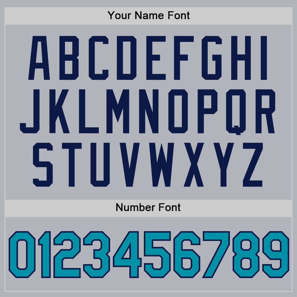 Custom Gray Teal-Navy Authentic Throwback Basketball Jersey