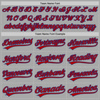 Custom Stitched Gray Red-Royal Baseball Pullover Sweatshirt Hoodie