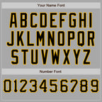 Custom Stitched Gray Black-Gold Baseball Pullover Sweatshirt Hoodie