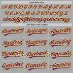 Custom Stitched Gray Purple-Gold Baseball Pullover Sweatshirt Hoodie