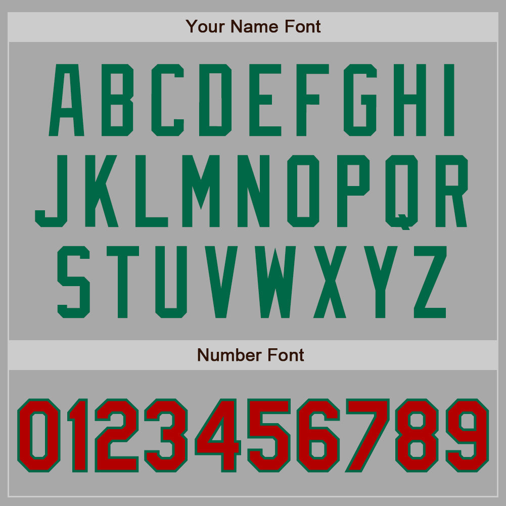 Custom Stitched Gray Red-Kelly Green Baseball Pullover Sweatshirt Hoodie