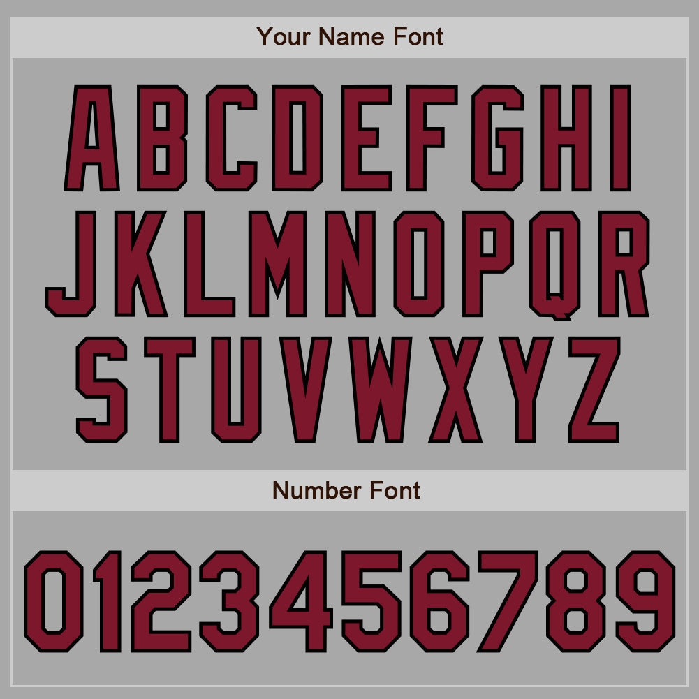 Custom Stitched Gray Crimson-Black Baseball Pullover Sweatshirt Hoodie