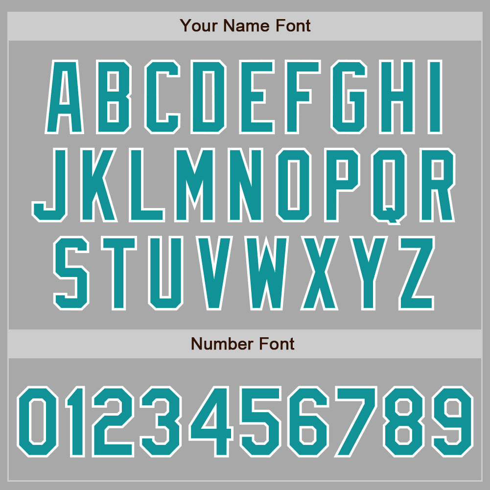 Custom Stitched Gray Teal-White Baseball Pullover Sweatshirt Hoodie