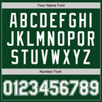 Custom Green White Authentic Baseball Jersey