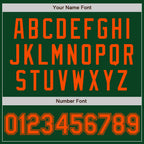 Custom Green Orange Authentic Baseball Jersey