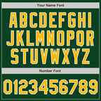Custom Green Gold-White Authentic Baseball Jersey