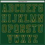 Custom Green Old Gold Authentic Baseball Jersey