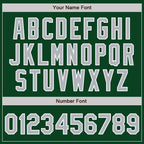 Custom Green Gray-White Authentic Baseball Jersey