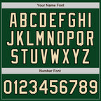 Custom Green Cream-Black Authentic Baseball Jersey