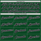 Custom Green Black-Gray Authentic Throwback Basketball Jersey