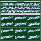 Custom Green White Royal-Gray Authentic Throwback Basketball Jersey