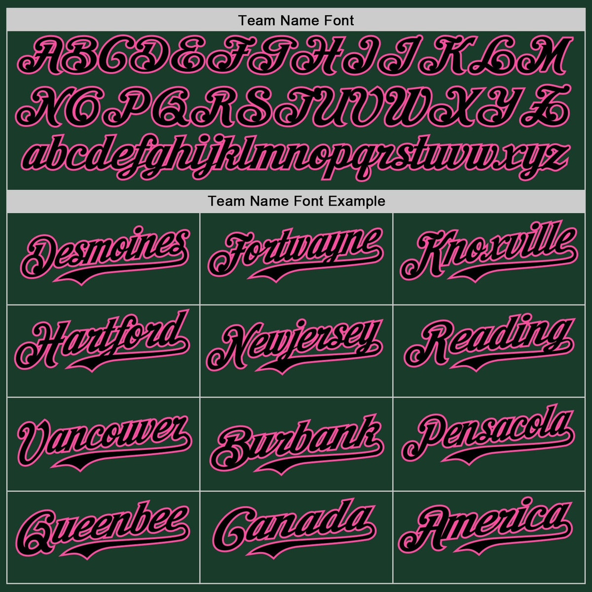 Custom Green Black-Pink Authentic Baseball Jersey