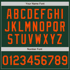 Custom Green Orange Authentic Baseball Jersey