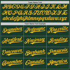Custom Green Gold Authentic Baseball Jersey
