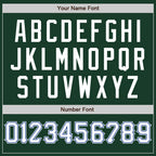 Custom Green White-Royal Authentic Baseball Jersey