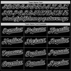 Custom Black White Bomber Full-Snap Varsity Letterman Lapel Collar Byron Jacket