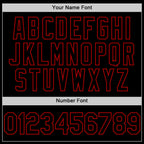 Custom Black Red Bomber Full-Snap Varsity Letterman Lapel Collar Byron Jacket