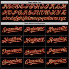 Custom Black Camo-Red Bomber Full-Snap Varsity Letterman Lapel Collar Byron Jacket