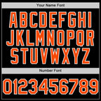 Custom Black Orange-White Bomber Full-Snap Varsity Letterman Lapel Collar Byron Jacket