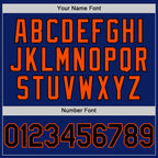 Custom Royal Black-Orange Bomber Full-Snap Varsity Letterman Two Tone Hoodie Jacket