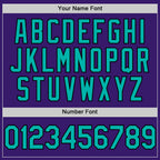 Custom Purple Aqua Pink-Black Bomber Full-Snap Varsity Letterman Two Tone Hoodie Jacket