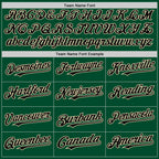 Custom Kelly Green Black-Cream Bomber Full-Snap Varsity Letterman Two Tone Hoodie Jacket