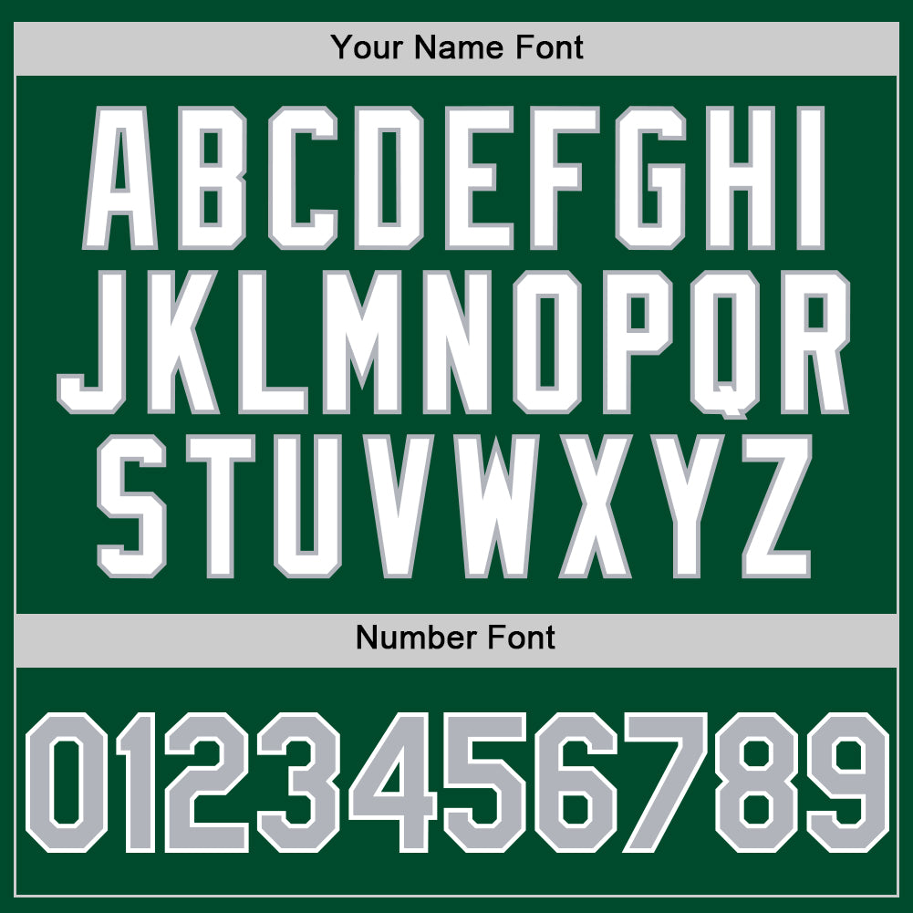 Custom Kelly Green Gray-White Bomber Full-Snap Varsity Letterman Two Tone Hoodie Jacket