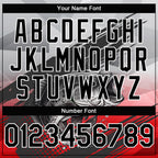 Custom Gray Black-Red Largemouth Bass Fish Fishing 3D Bomber Full-Snap Varsity Letterman Hoodie Jacket