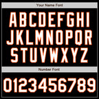 Custom Black Orange-White Bomber Varsity Letterman Zipper Jacket