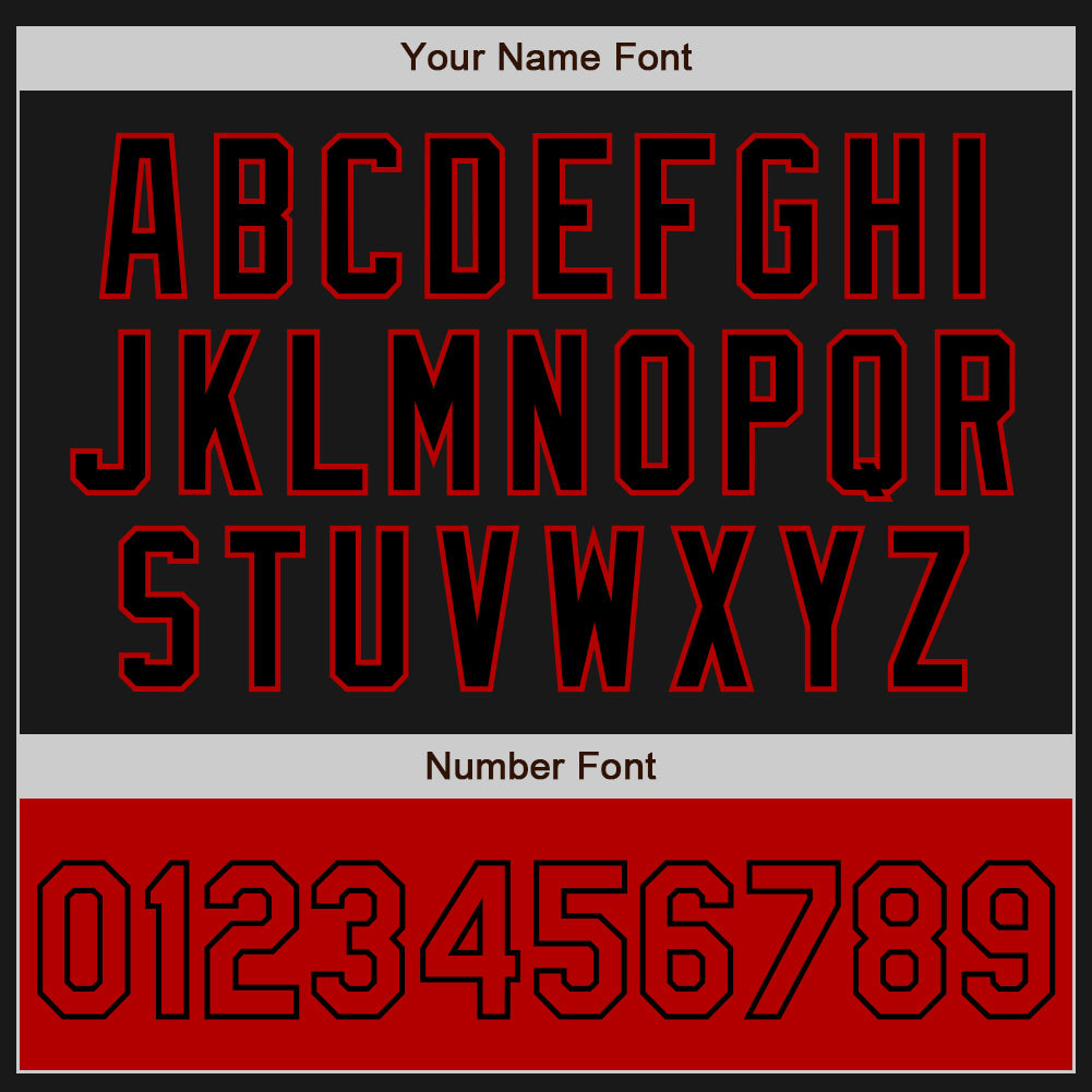 Custom Black Red Bomber Varsity Letterman Two Tone Zipper Jacket