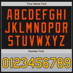 Custom Black Gold-Orange Bomber Varsity Letterman Two Tone Zipper Jacket