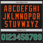 Custom Black Kelly Green-Orange Bomber Varsity Letterman Two Tone Zipper Jacket