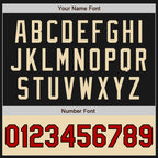 Custom Black Red-Cream Bomber Varsity Letterman Two Tone Zipper Jacket