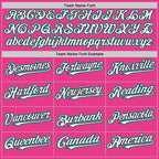 Custom Pink Black-Aqua Bomber Full-Snap Varsity Letterman Hoodie Jacket