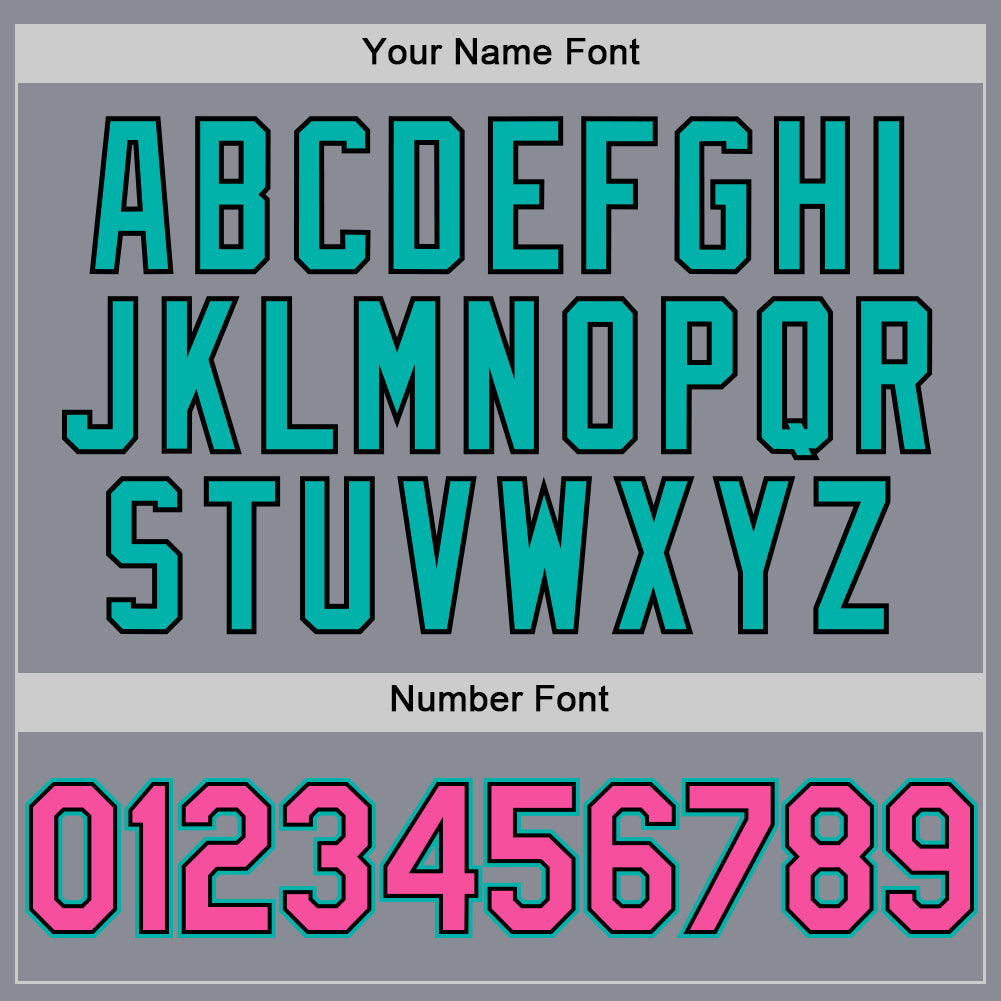 Custom Gray Pink Black-Aqua Bomber Full-Snap Varsity Letterman Two Tone Hoodie Jacket