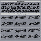 Custom Gray Black Bomber Full-Snap Varsity Letterman Two Tone Hoodie Jacket