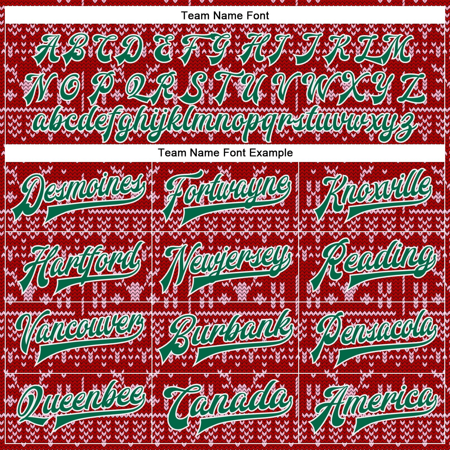 Custom Red Kelly Green-White Christmas 3D Bomber Full-Snap Varsity Letterman Jacket