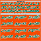 Custom Orange Kelly Green-White Bomber Full-Snap Varsity Letterman Hoodie Jacket