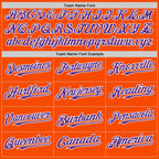 Custom Orange Purple-White Bomber Full-Snap Varsity Letterman Hoodie Jacket