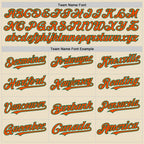 Custom Cream Orange Kelly Green-White Bomber Full-Snap Varsity Letterman Two Tone Hoodie Jacket
