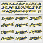 Custom White Royal-Yellow Bomber Full-Snap Varsity Letterman Hoodie Jacket