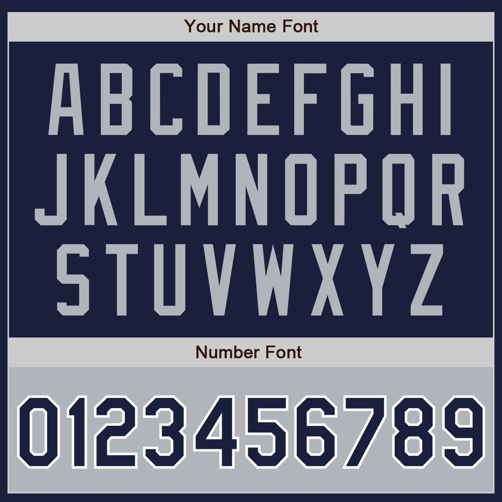 Custom Navy Gray-White Bomber Varsity Letterman Two Tone Zipper Jacket