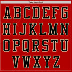 Custom Red Black-Cream Bomber Varsity Letterman Zipper Jacket
