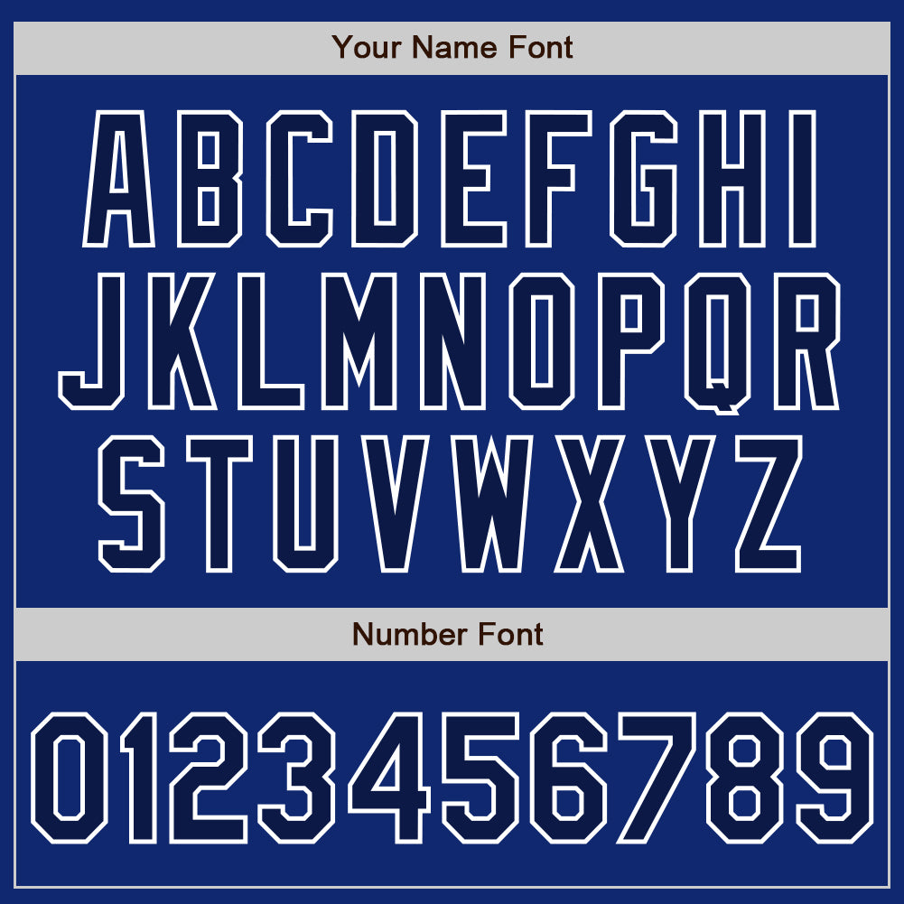 Custom Royal Navy-White Bomber Varsity Letterman Zipper Jacket